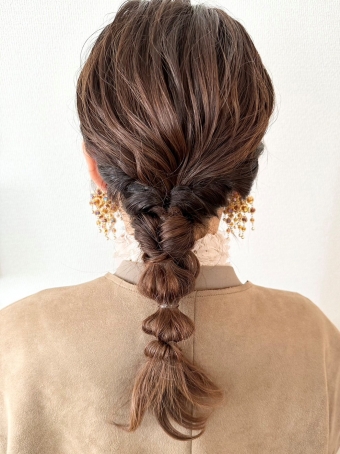 網おろしヘアアレンジ