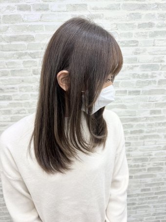 ハッシュ風ヘアスタイル