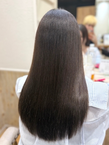 シールエクステ80枚、インナーカラー@西八王子美容室|シールエクステ80