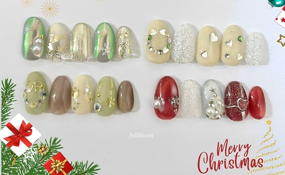 クリスマスデザインネイル
