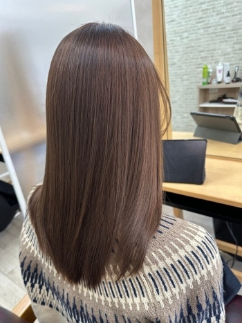 【西八王子】ブリーチなしで叶う透明感ベージュ｜髪質改善カミノキヲク