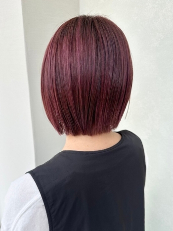 西八王子のボルドーカラー